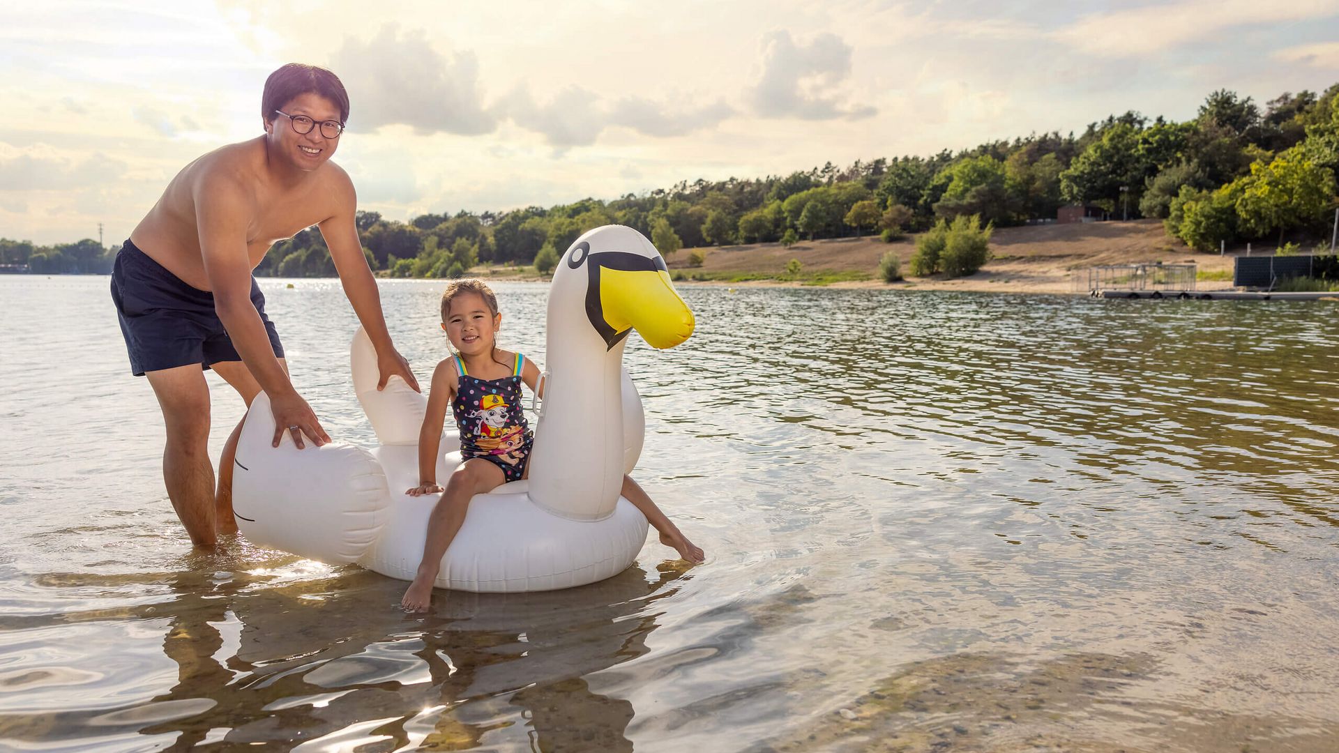 Badetag am Langener Waldsee mit Kind